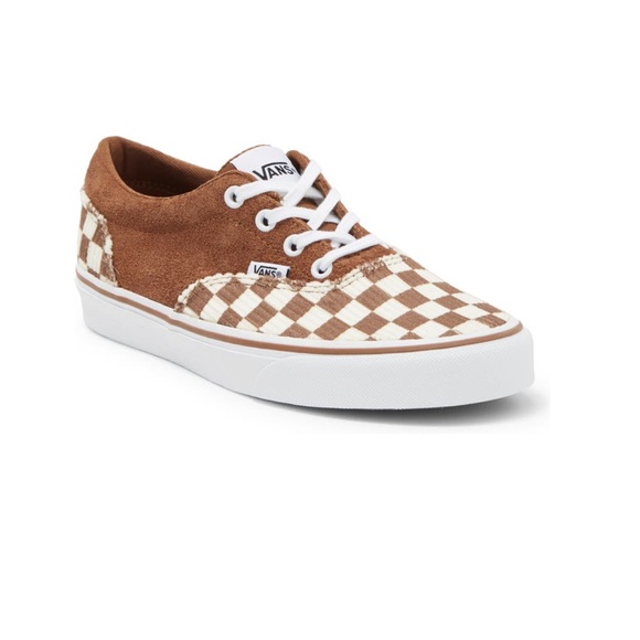Vans Shoes Vans Doheny Checkered Brown Cord Sneakers Brand New Size
